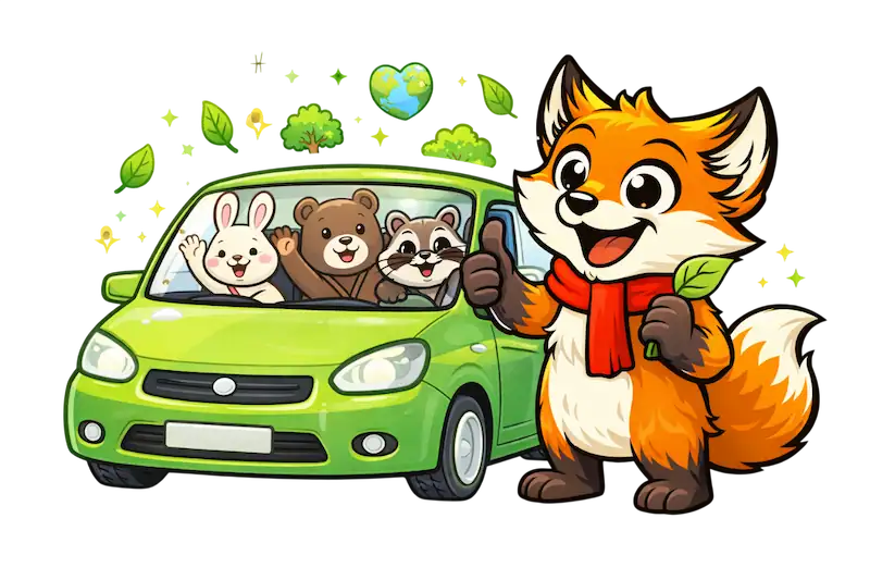 Icône de trajet écolo